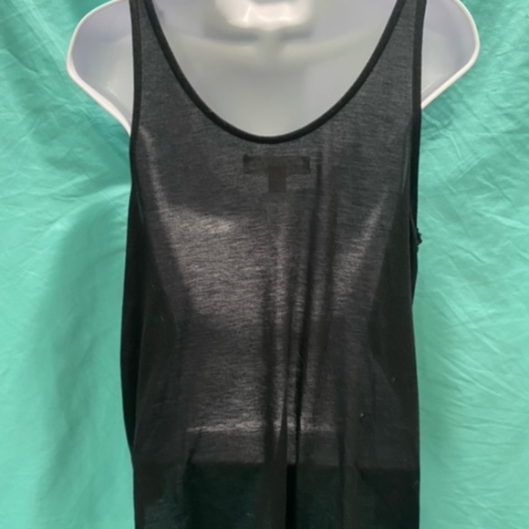 Black Sequin Front Tank Top Size Medium - Picture 5 of 9